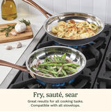 Discontinued 2-Pack Matte Black Elegance Skillet Set (8&rdquo; & 10&rdquo;) 6