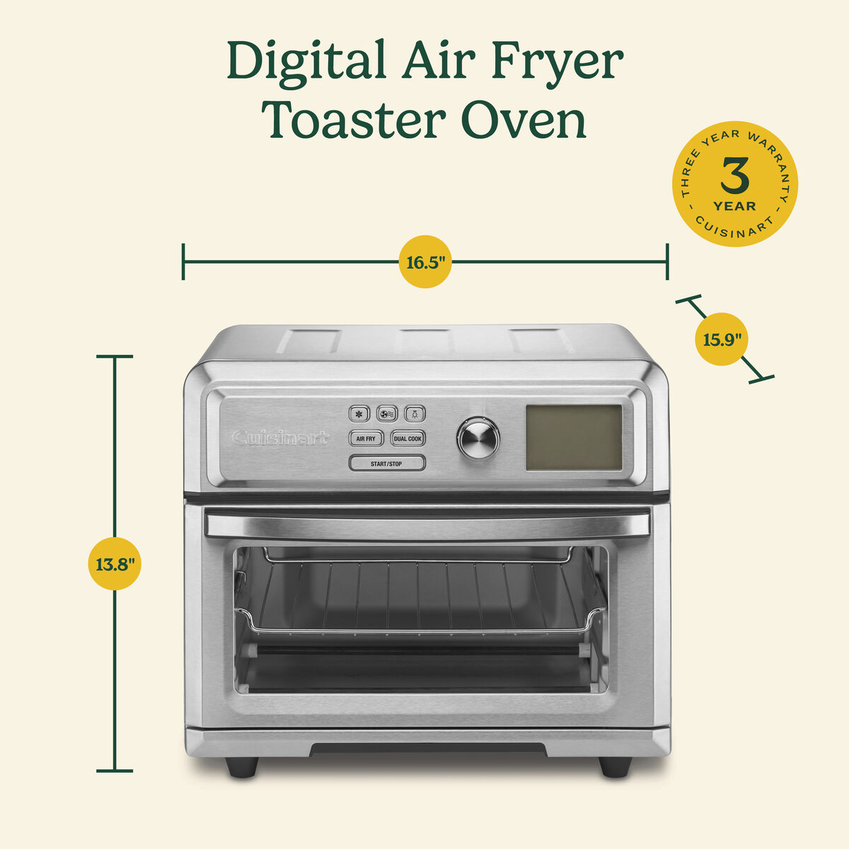 Digital Air Fryer Toaster Oven