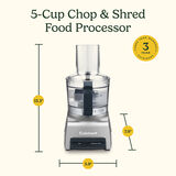 5-Cup Chop & Shred Food Processor 9
