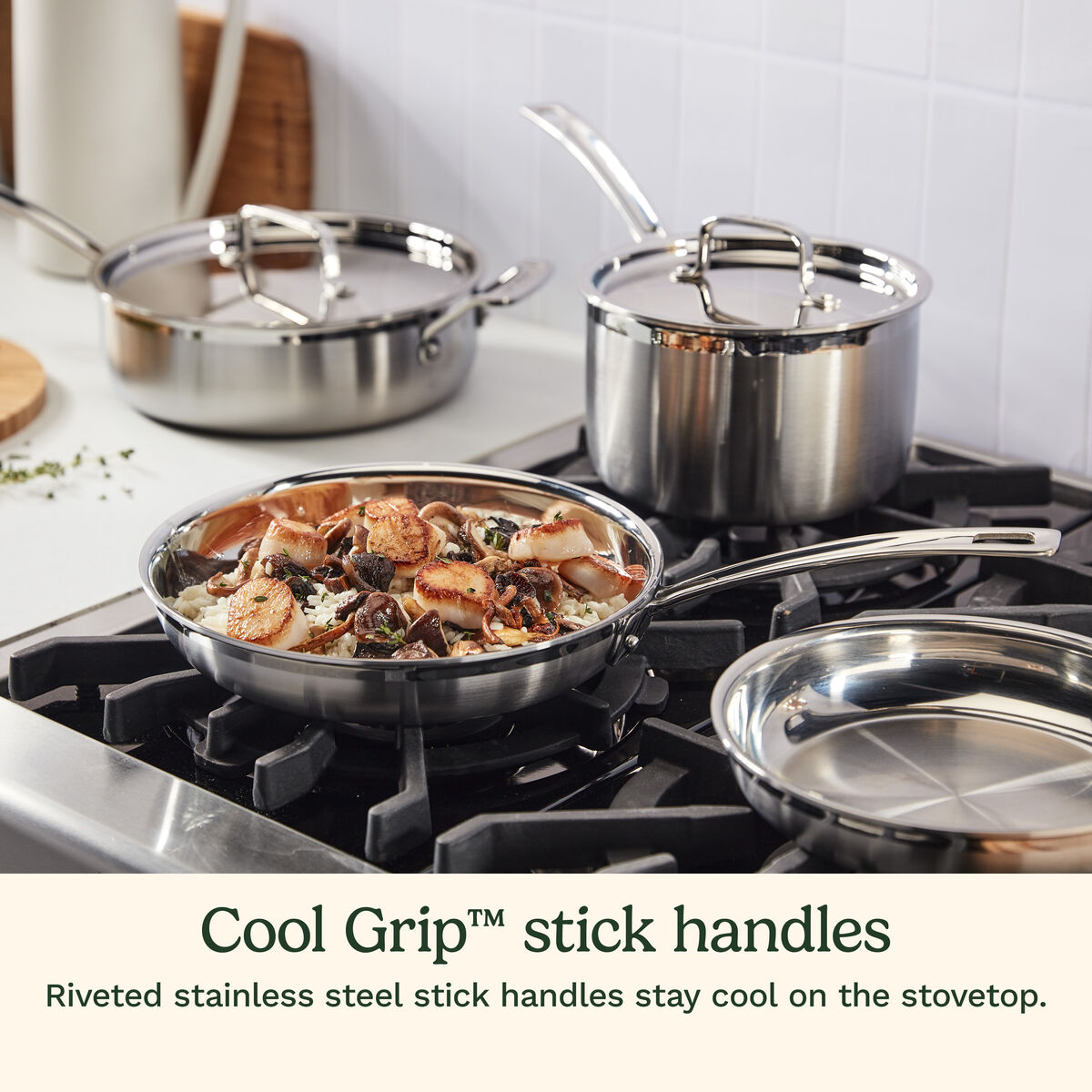 MultiClad Pro Triple Ply Stainless Cookware 12 Piece Set