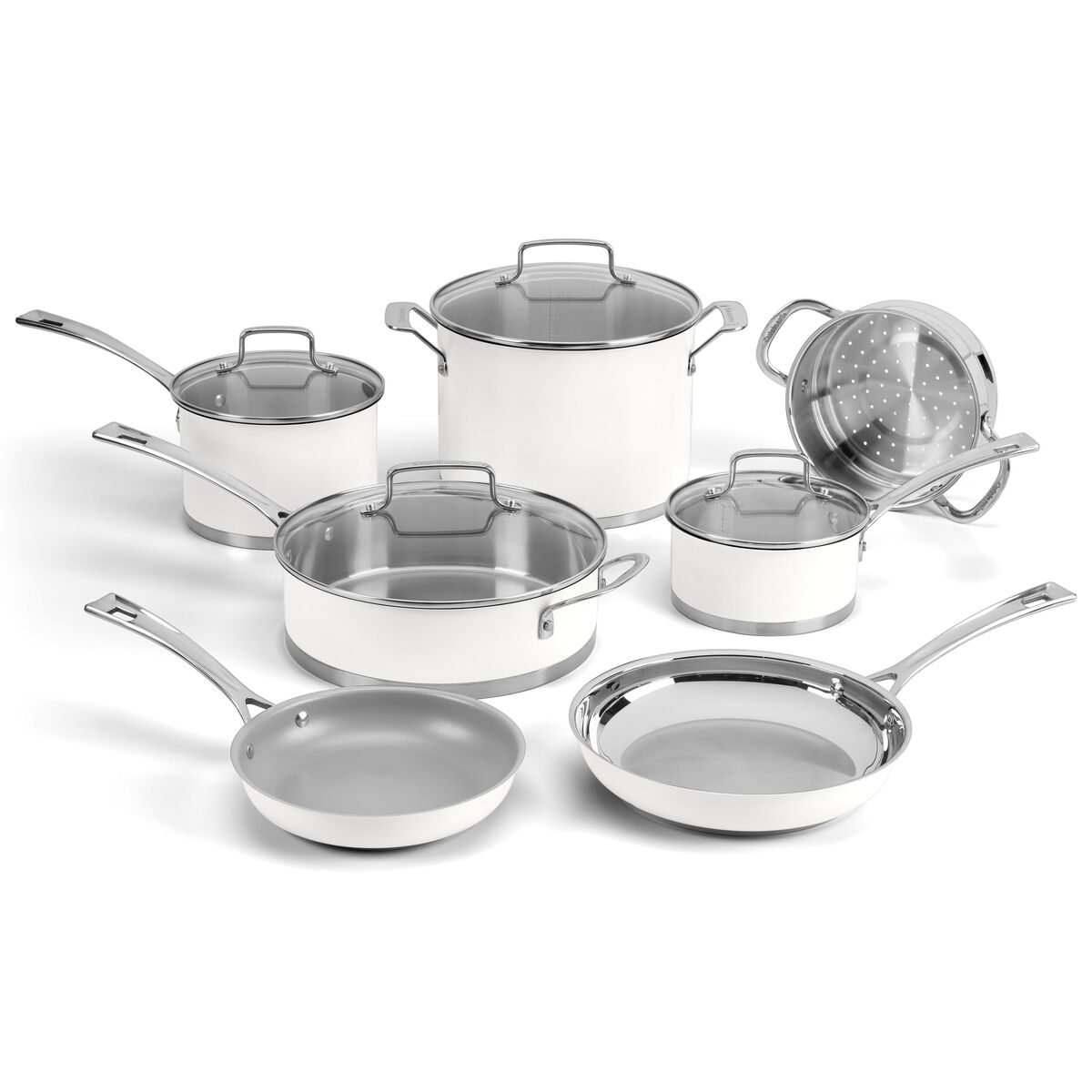 11 Piece Matte White Set 1