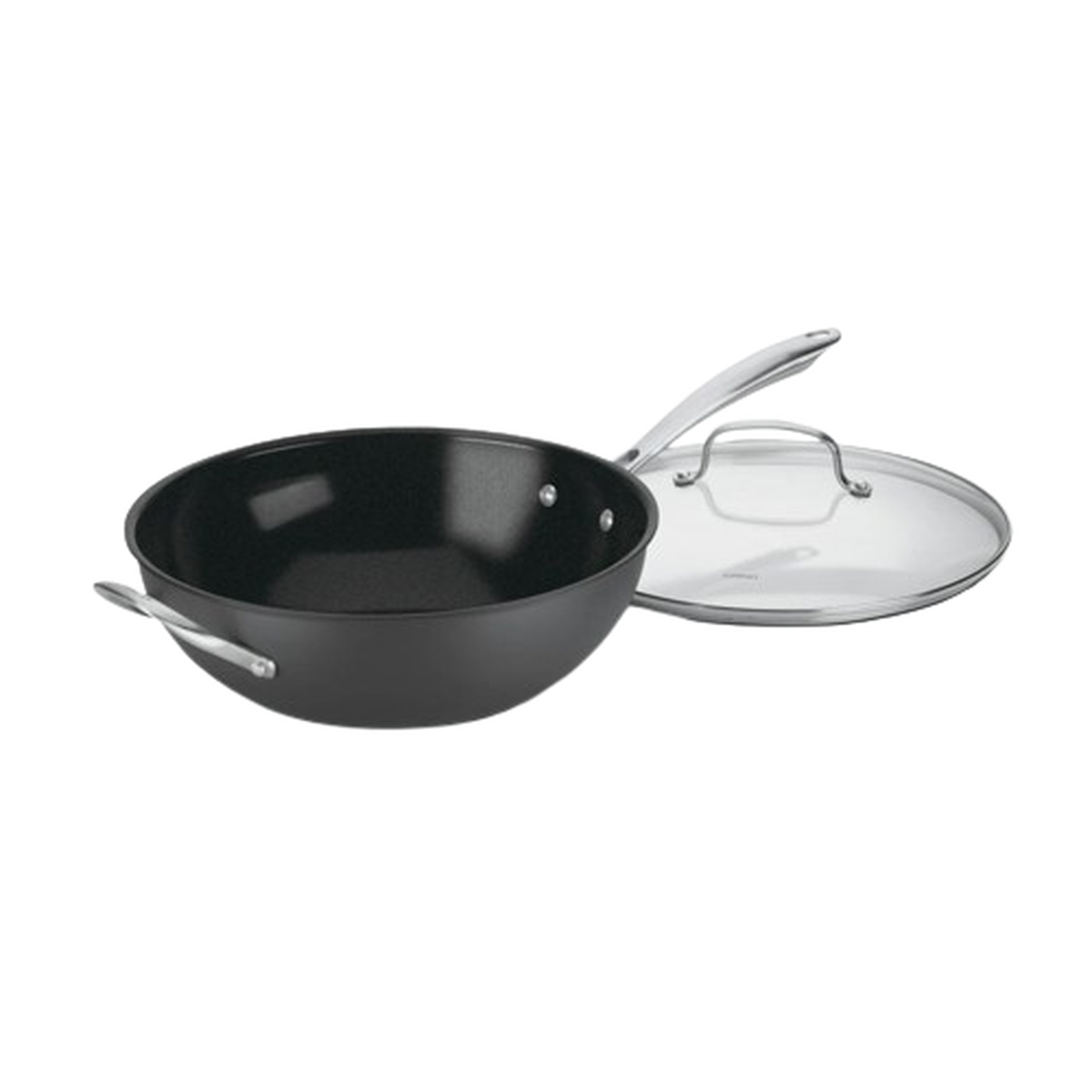12" Stir Fry Wok with Glass Cover 1