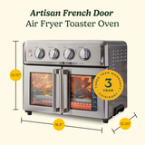 Artisan French Door Air Fryer Toaster Oven 9
