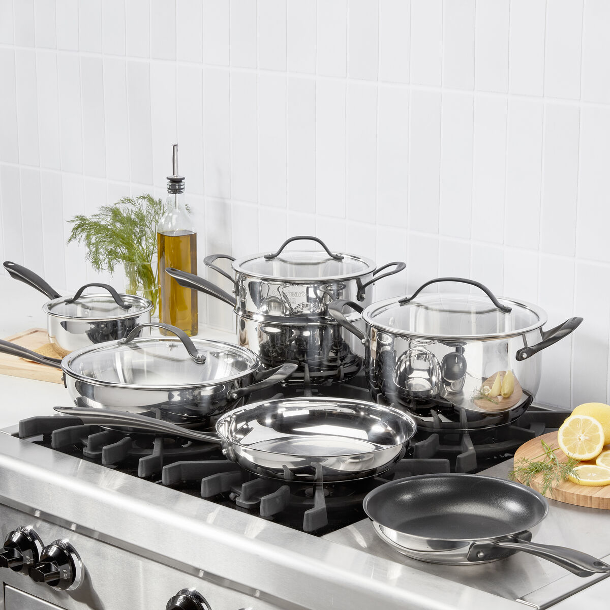 Radiant Pro Stainless&nbsp;with&nbsp;Brushed Titanium Finish 11-Pc Set 2