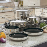 Discontinued Chef's Classic&trade; Nonstick Stainless 10 Piece Set 1