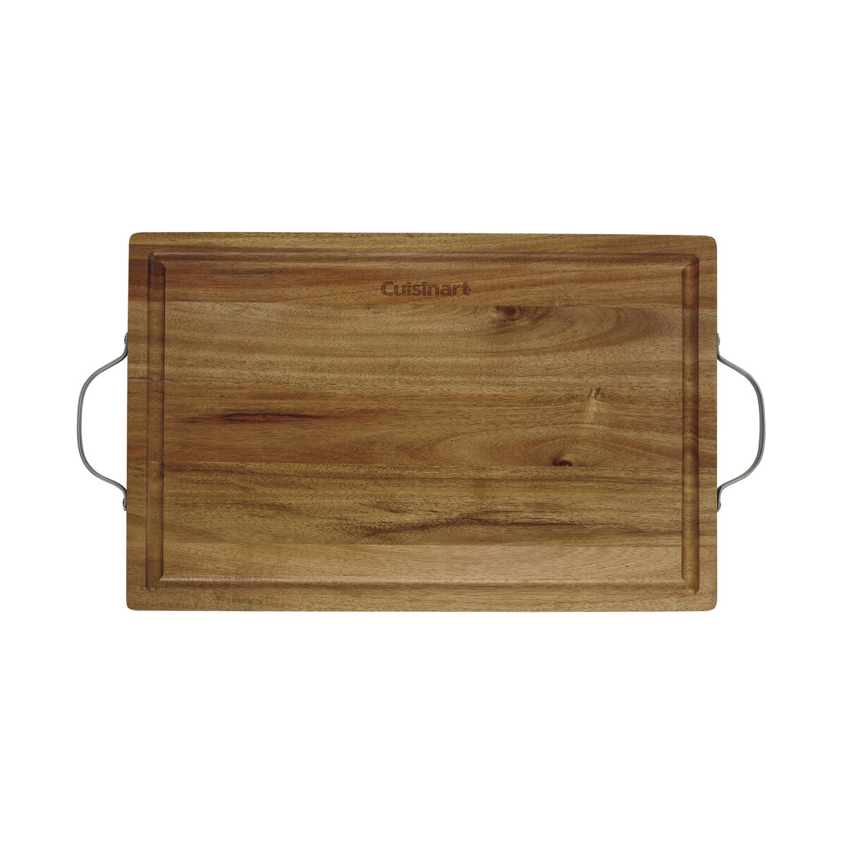 18" Acacia Carving Board with Handles 1
