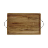 18" Acacia Carving Board with Handles 1