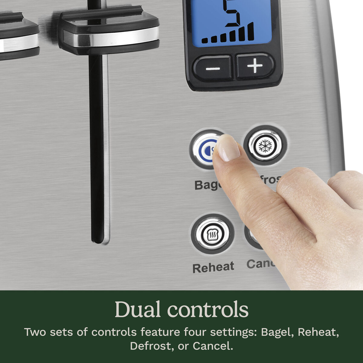 4 Slice Countdown Metal Toaster