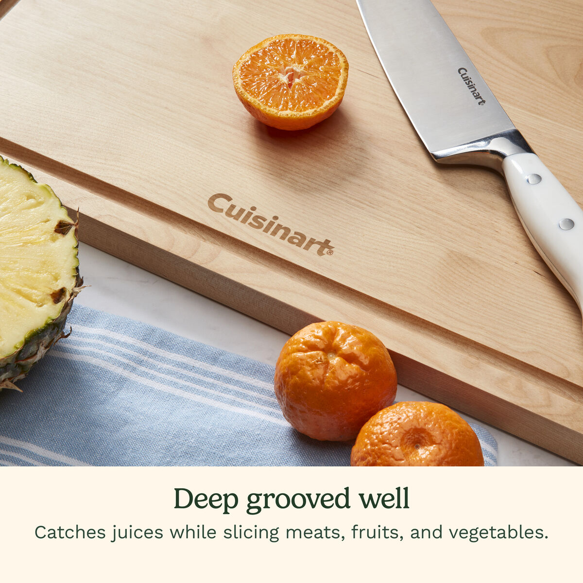 17&rdquo; Maple Wood Cutting Board 4