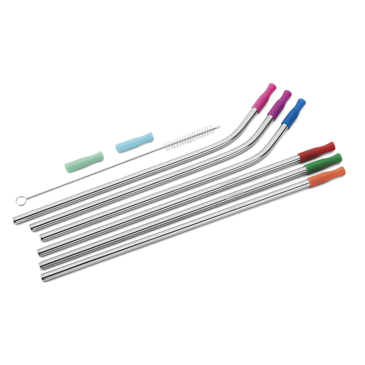 Discontinued 9  piece Stainless Steel Straw Set 1
