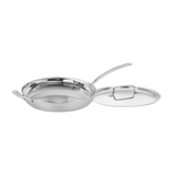 Discontinued MultiClad Pro Triple Ply Stainless Cookware 12" Skillet with Helper Handle & Cover 1