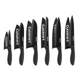 Discontinued 12 Piece Soft Grip Black Metallic Coated Knife Set with Blade Guards