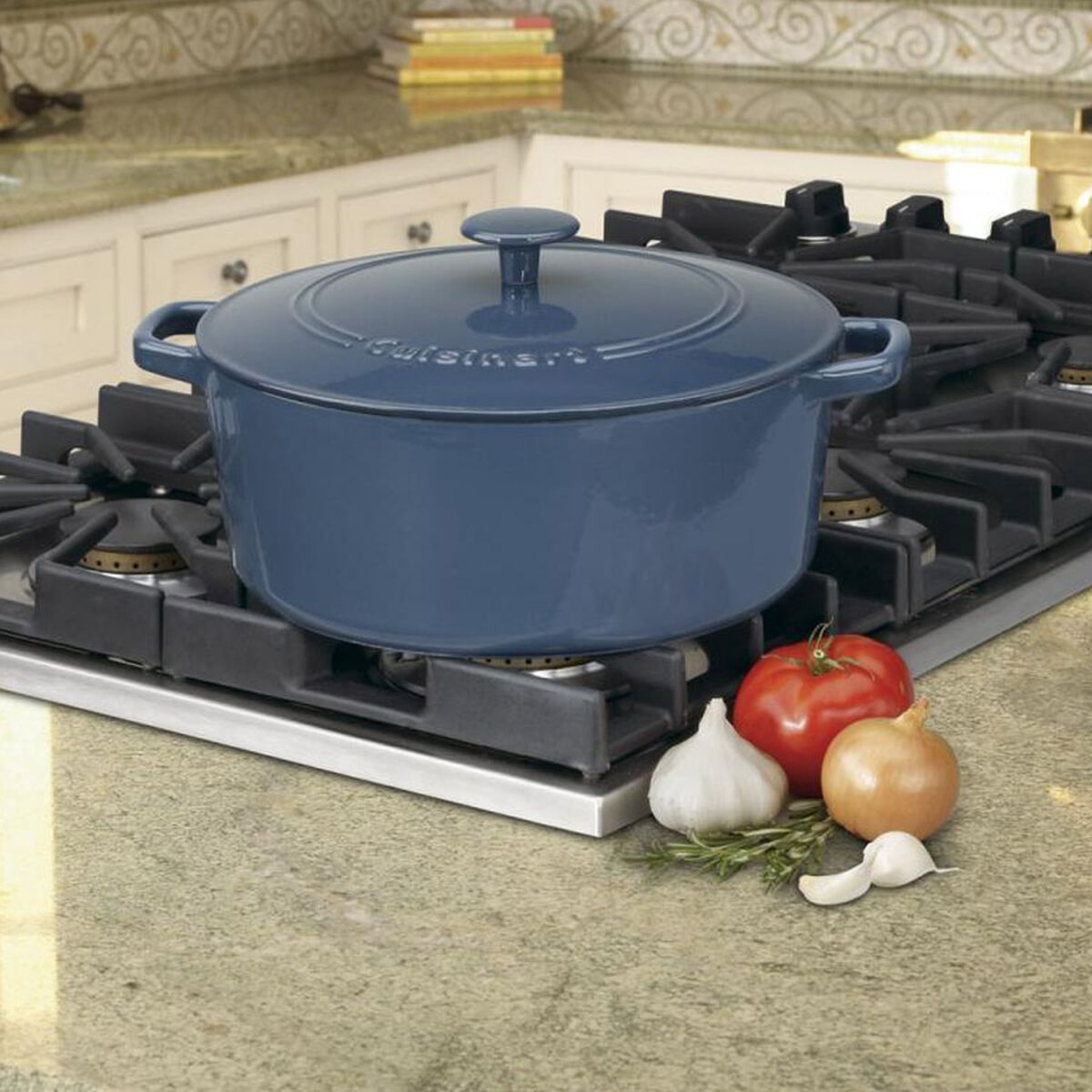 Chef&rsquo;s Classic&trade; Enameled Cast Iron Cookware 7 Qt. Round Covered Casserole 3