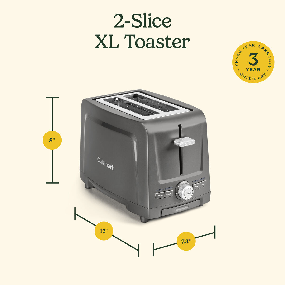2-Slice XL Slot Toaster 7
