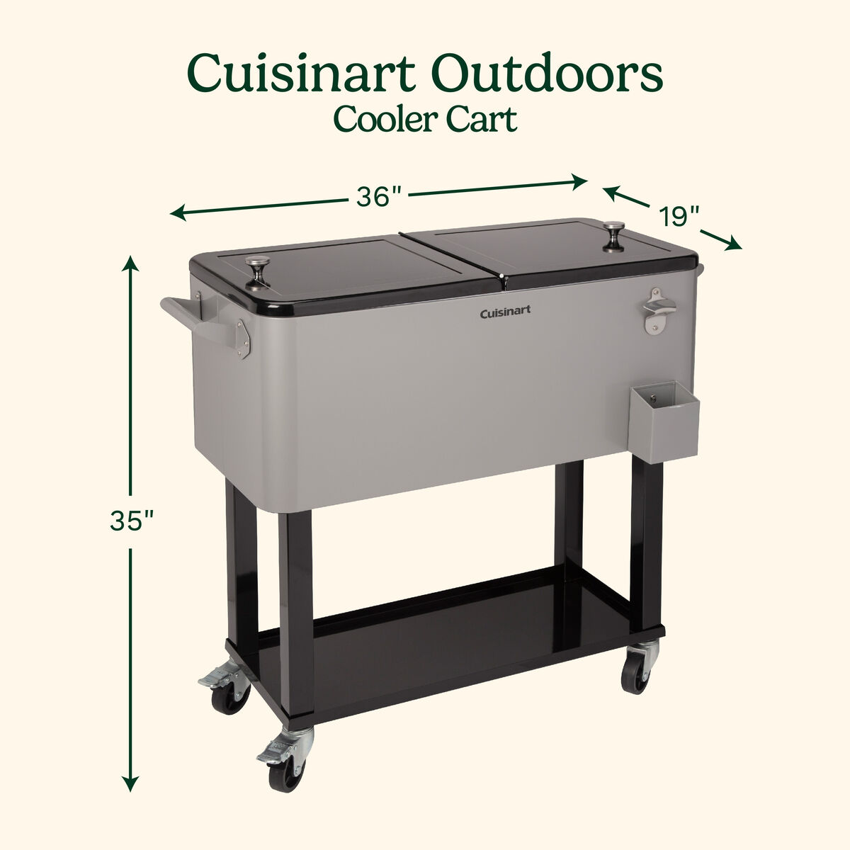 80 Qt. Outdoor Cooler Cart 2