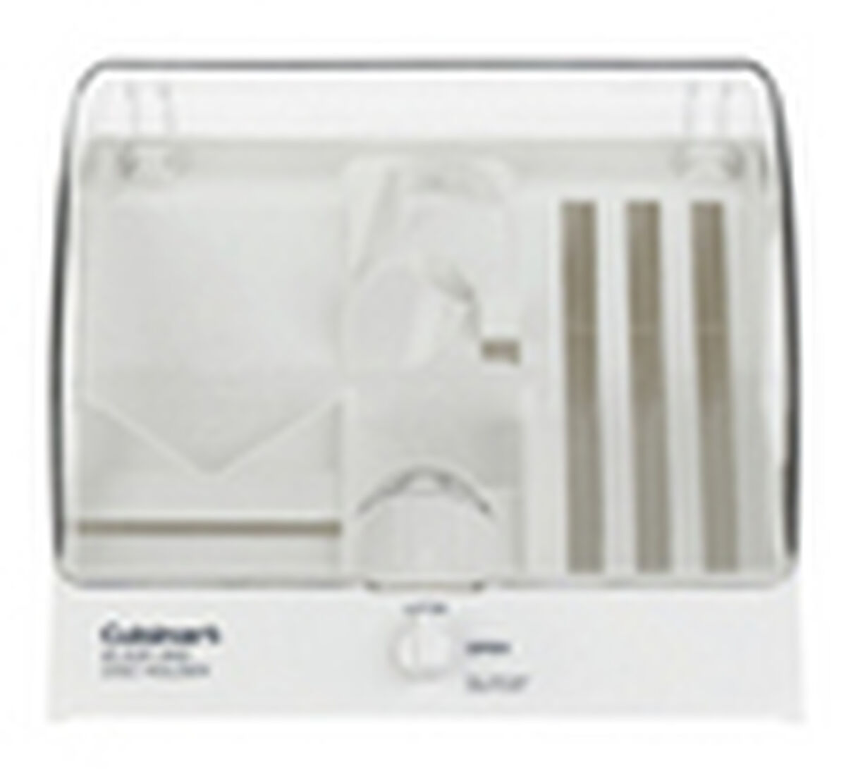 Blade and Disc Holder (white) Holds Stainless Steel Blade Dough Blade Detachable Stem and 3 Discs 1