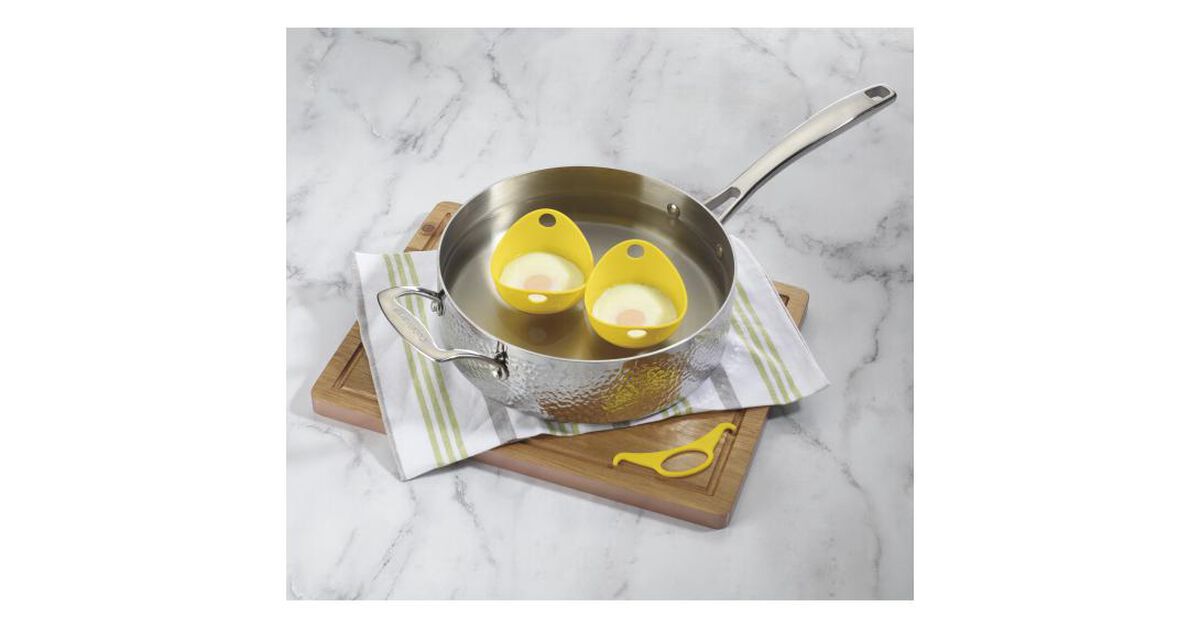 Discontinued 3 piece Silicone Egg Poacher Set 2
