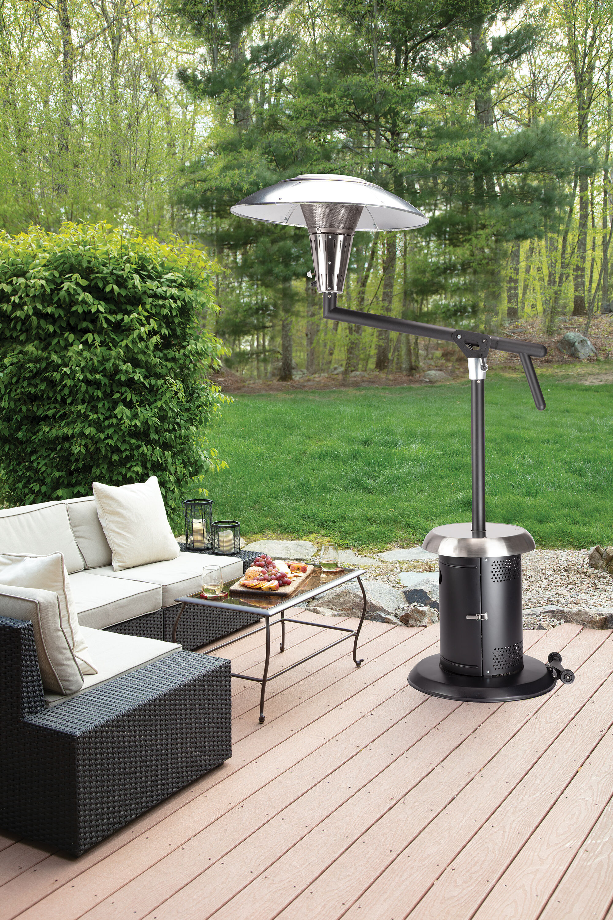 Paramount Telescopic Patio Heater Stainless Steel Mainstays