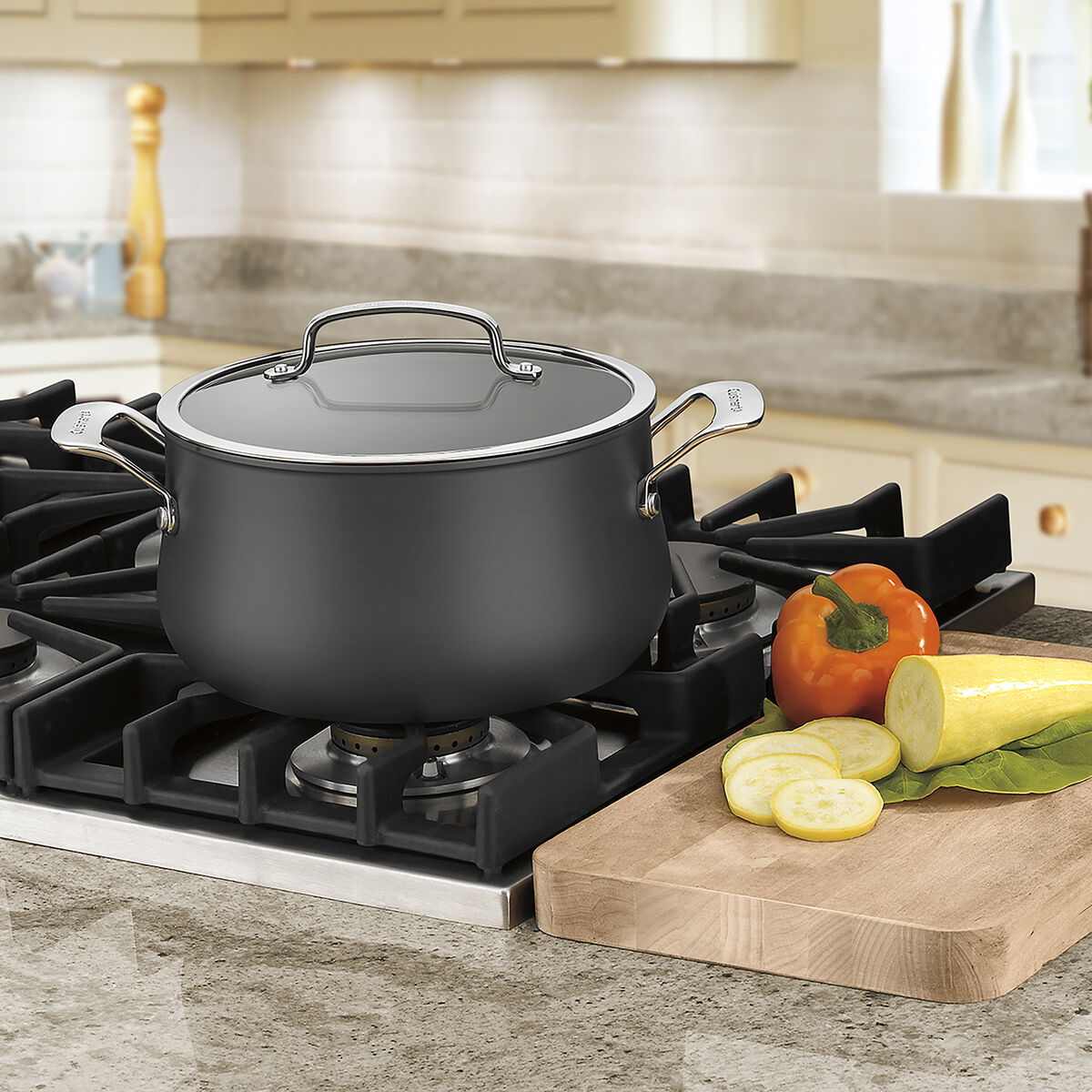 Chef's Classic&trade; Nonstick Hard Anodized 5 Qt. Dutch Oven  with Cover 2