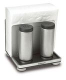 Discontinued Stainless Steel Napkin Holder and Shaker Set 1
