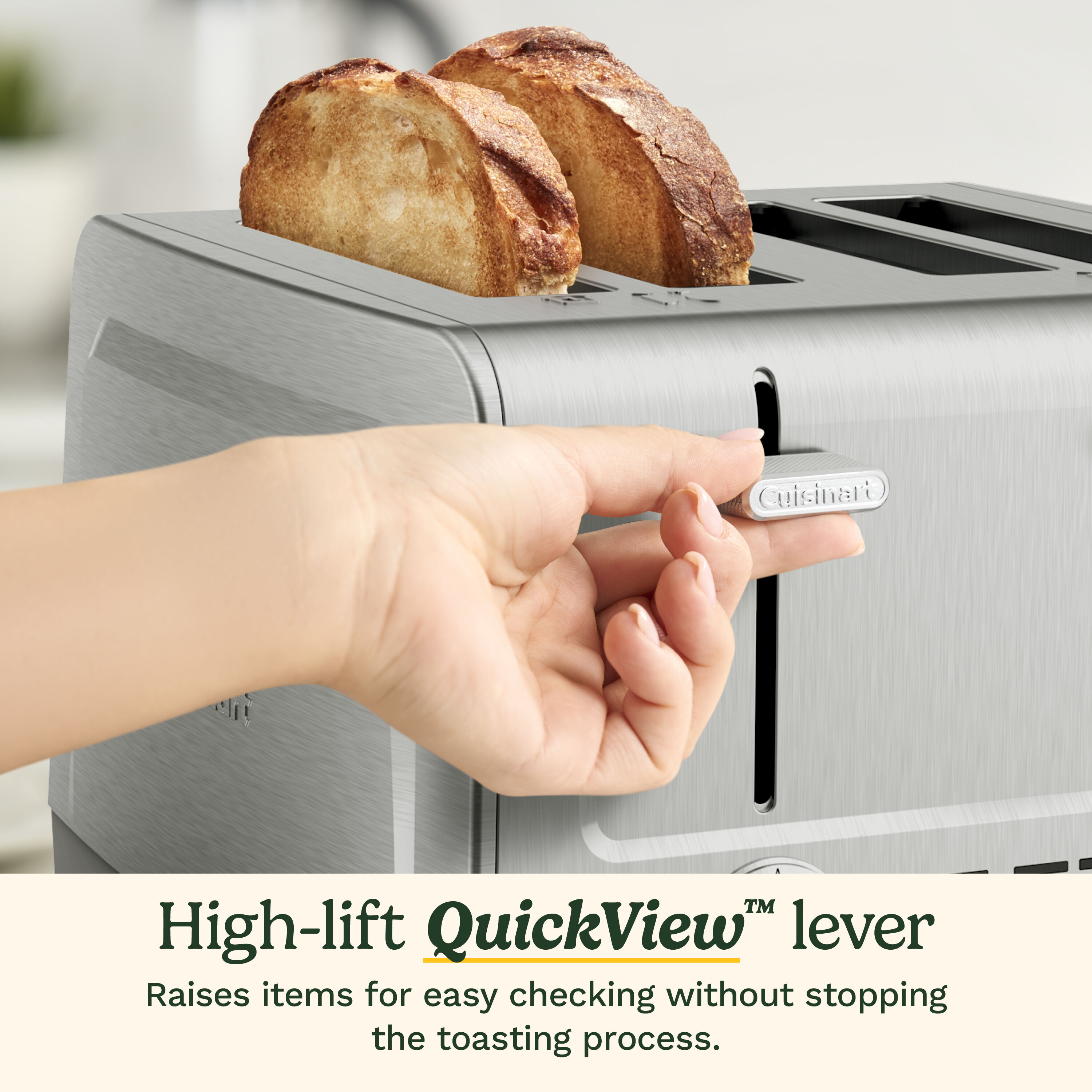 Cuisinart ステンレススチール トースター 4-Slice XL-Slot Stainless
