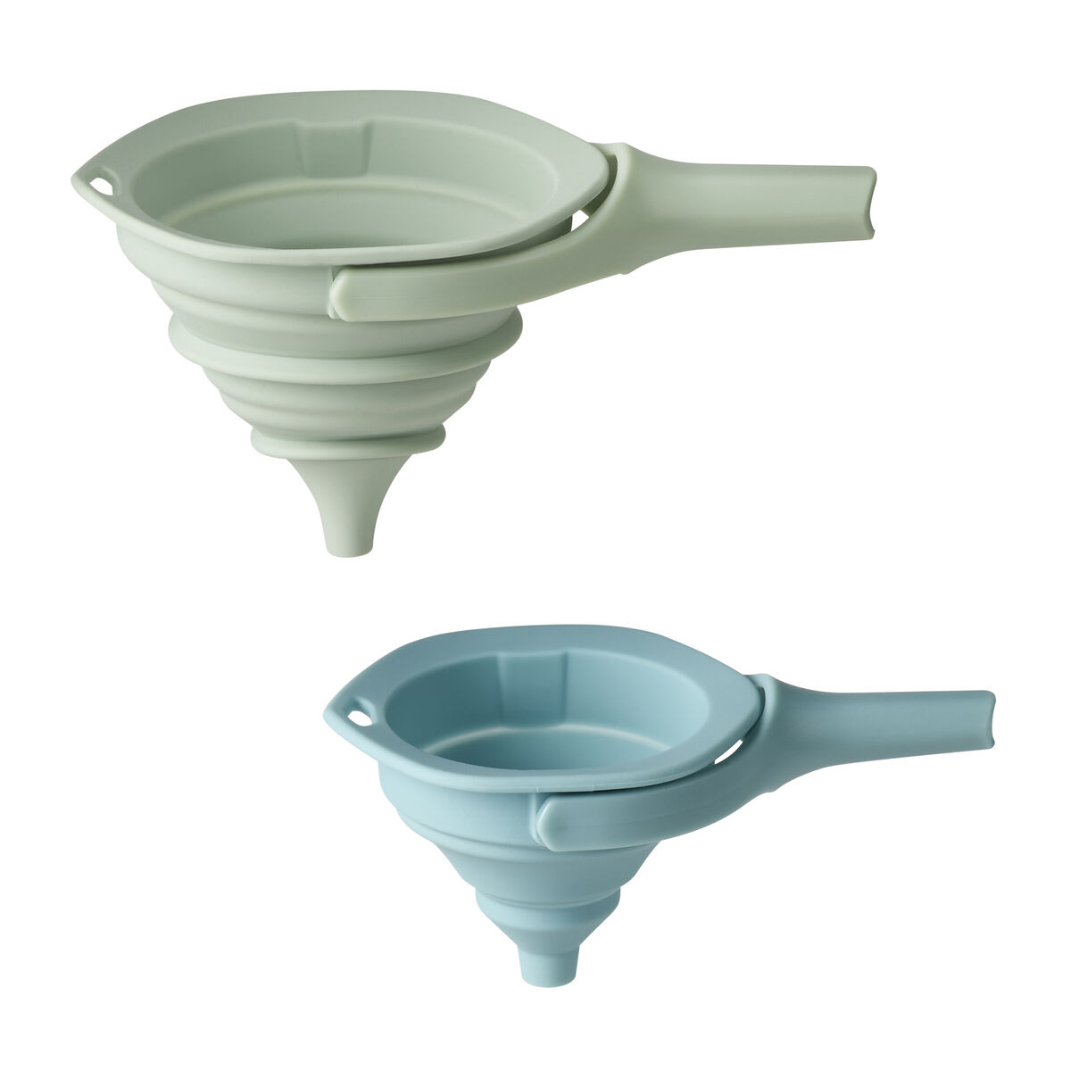 Set of 2 Collapsible Silicone Funnels 1