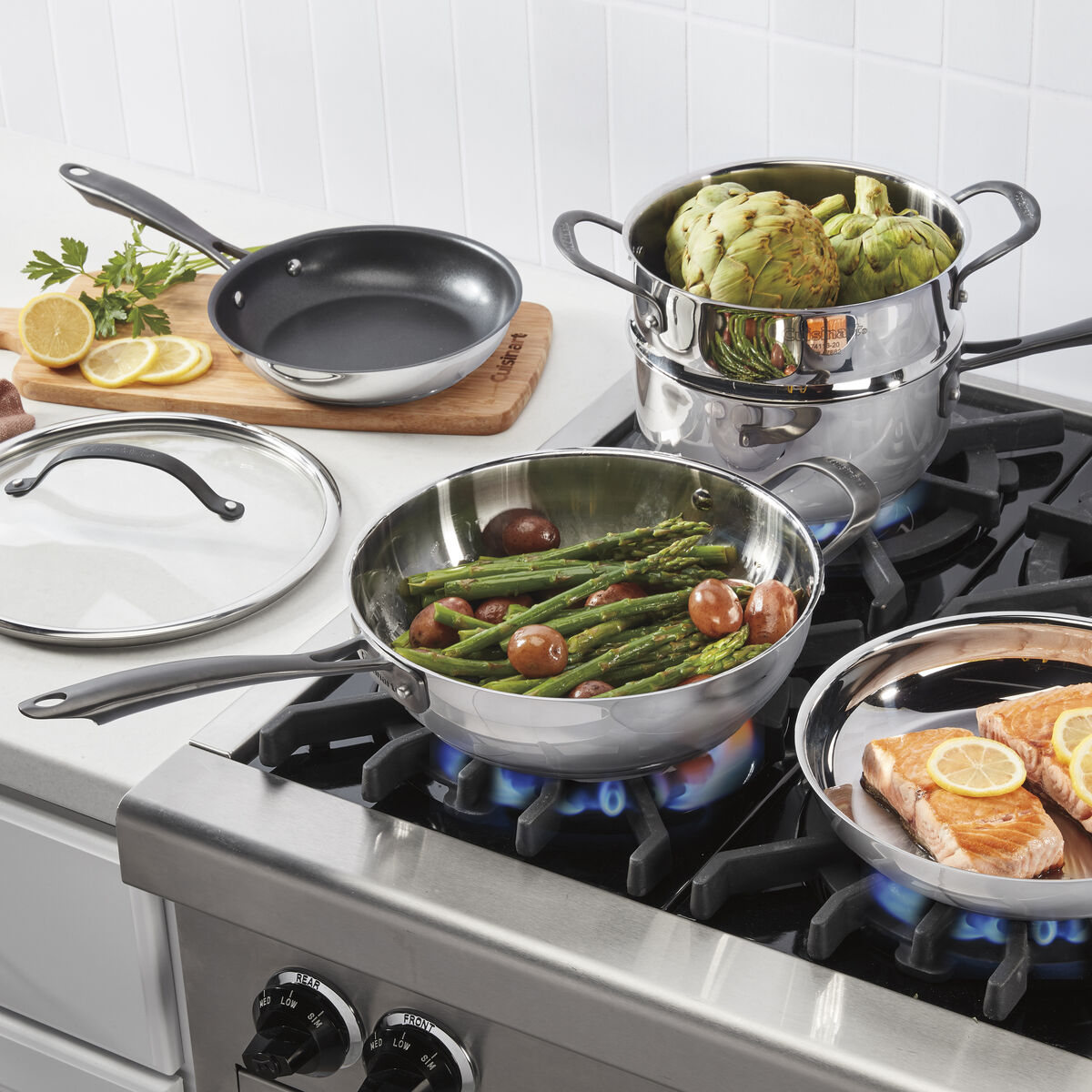 Radiant Pro Stainless&nbsp;with&nbsp;Brushed Titanium Finish 11-Pc Set 4