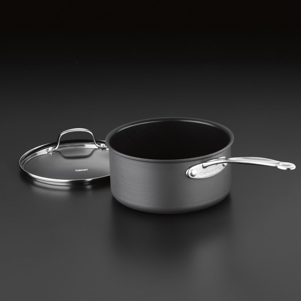 Chef's Classic&trade; Non-Stick Hard Anodized 2 Quart Saucepan 2