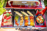 11.5" X 15" Stainless Steel Grill Topper - With Raised Handles 7
