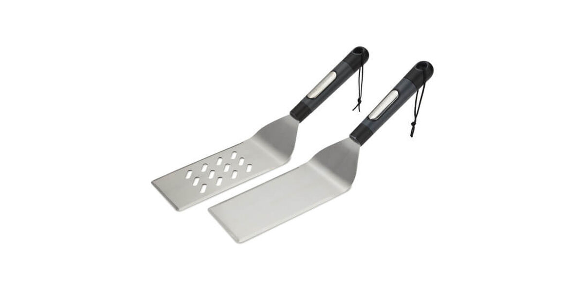 7 Piece Griddle Set - Includes 2 Multi-Functional Spatulas, 2 Squirt Bottles, 2 Silicone Egg Rings, a Griddle Scraper 3