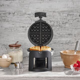 Round Flip Belgian Waffle Maker