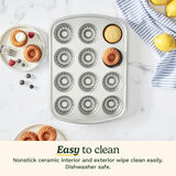 Chef's Classic&trade; Non-Stick 12-Cup Mini Fluted Cake Pan 4