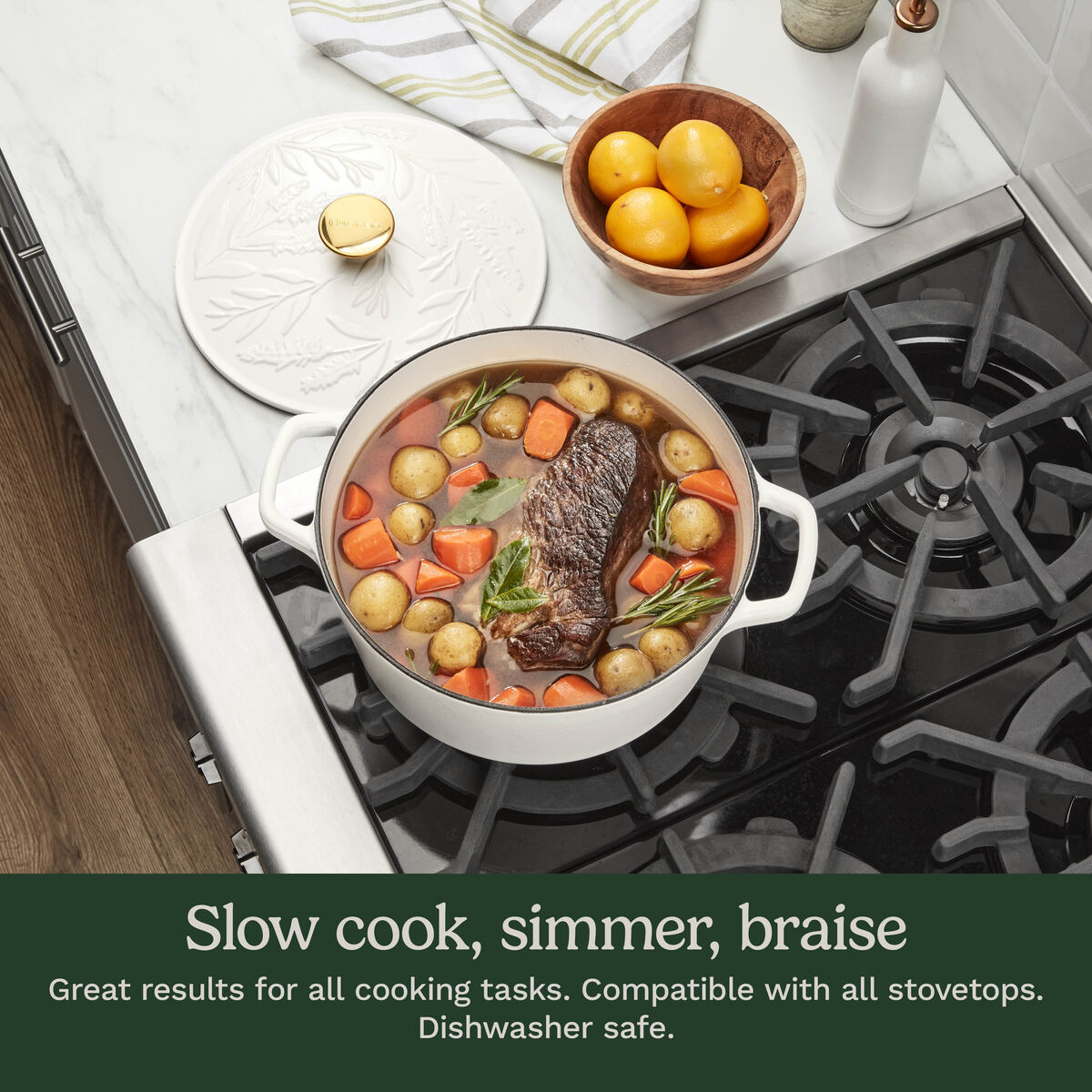 Earth & Essence 5 Qt. Casserole with Cover - Sage Design 6
