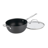 Discontinued Chef's Classic&trade; Nonstick Hard Anodized 4 Quart Chef's Pan with Helper Handle & Cover 1