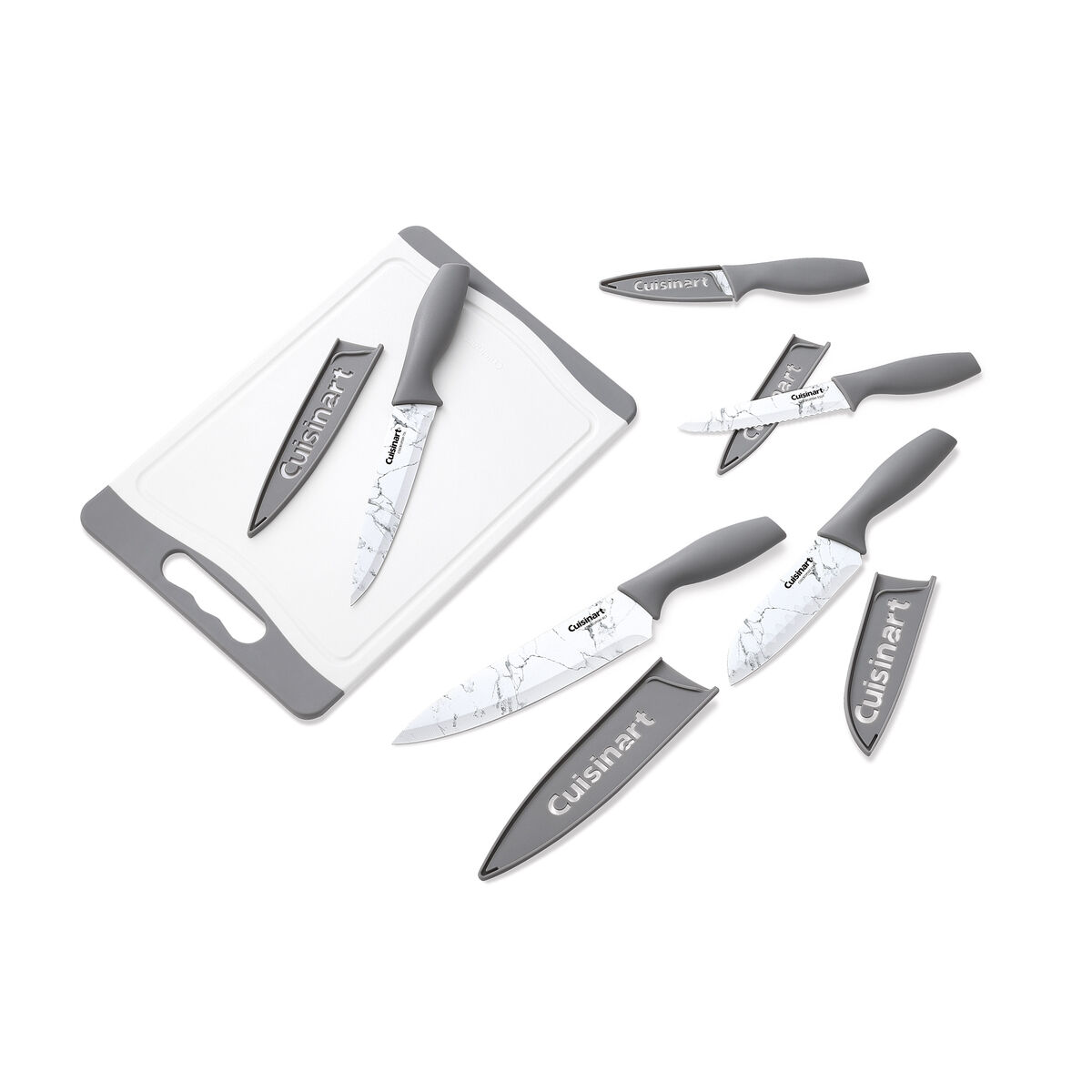 Discontinued Advantage 11pc Knife & Cutting Board Set - Grey Marble 8