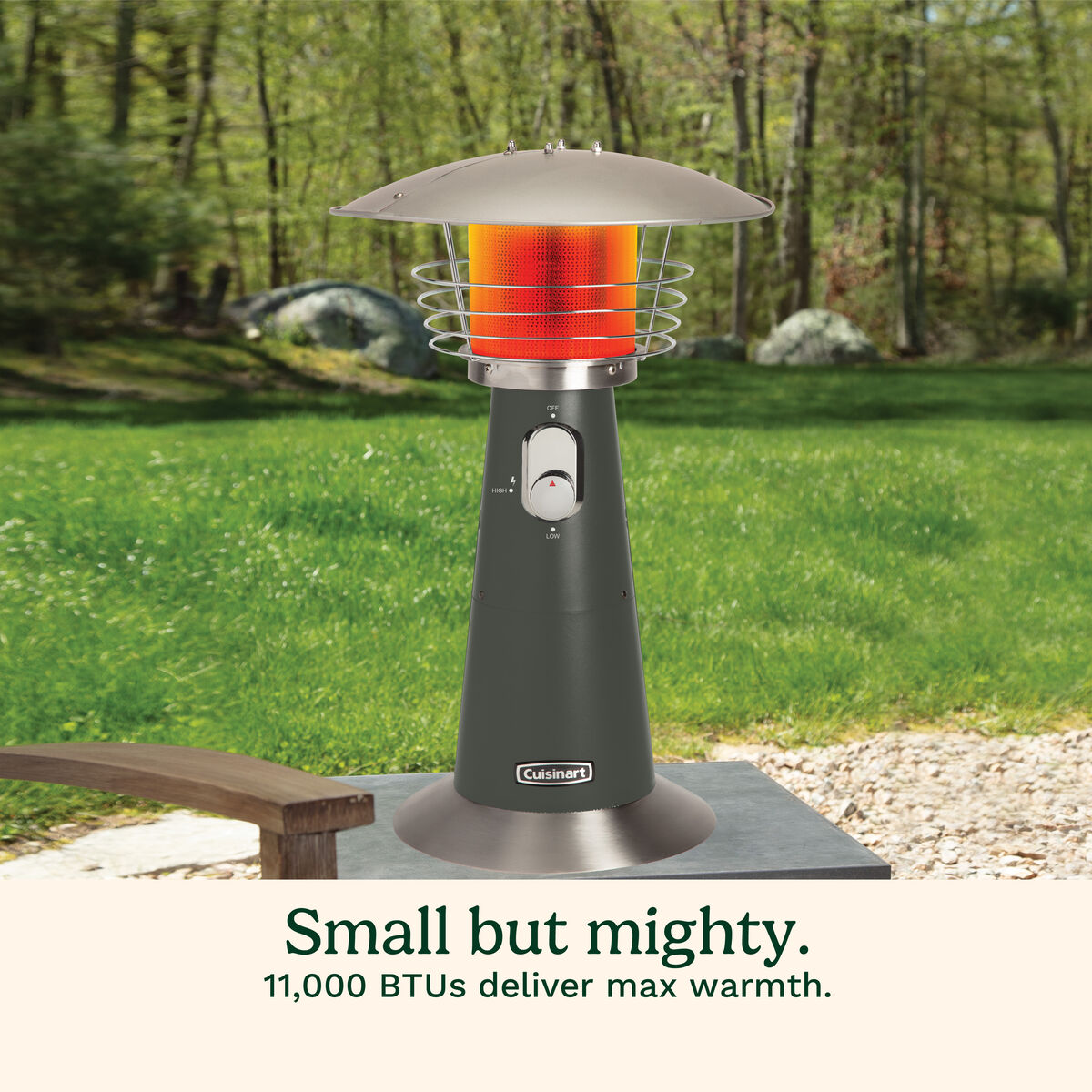 Portable Tabletop Patio Heater-Dk.Gray 3