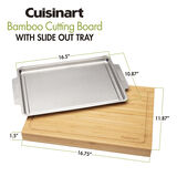 Bamboo Cutting Board with Slide Out Tray 7