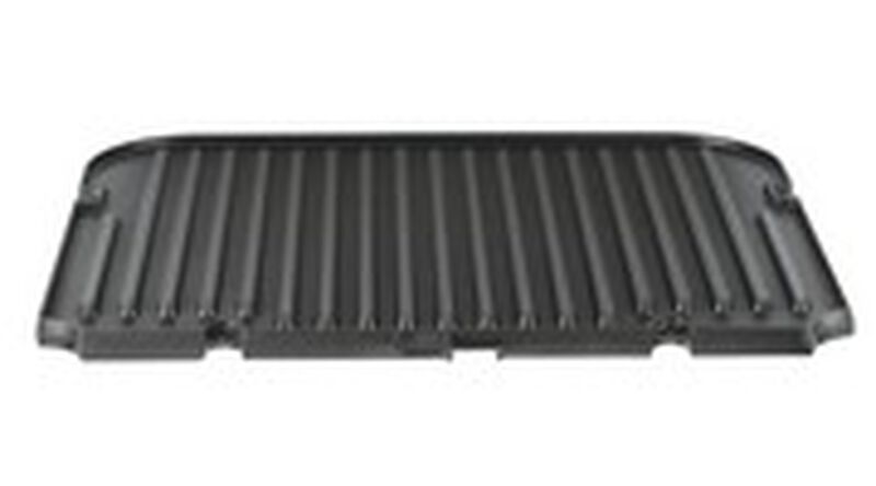 Reversible grill/griddle plate