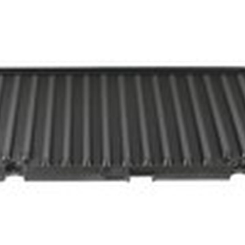 Reversible grill/griddle plate