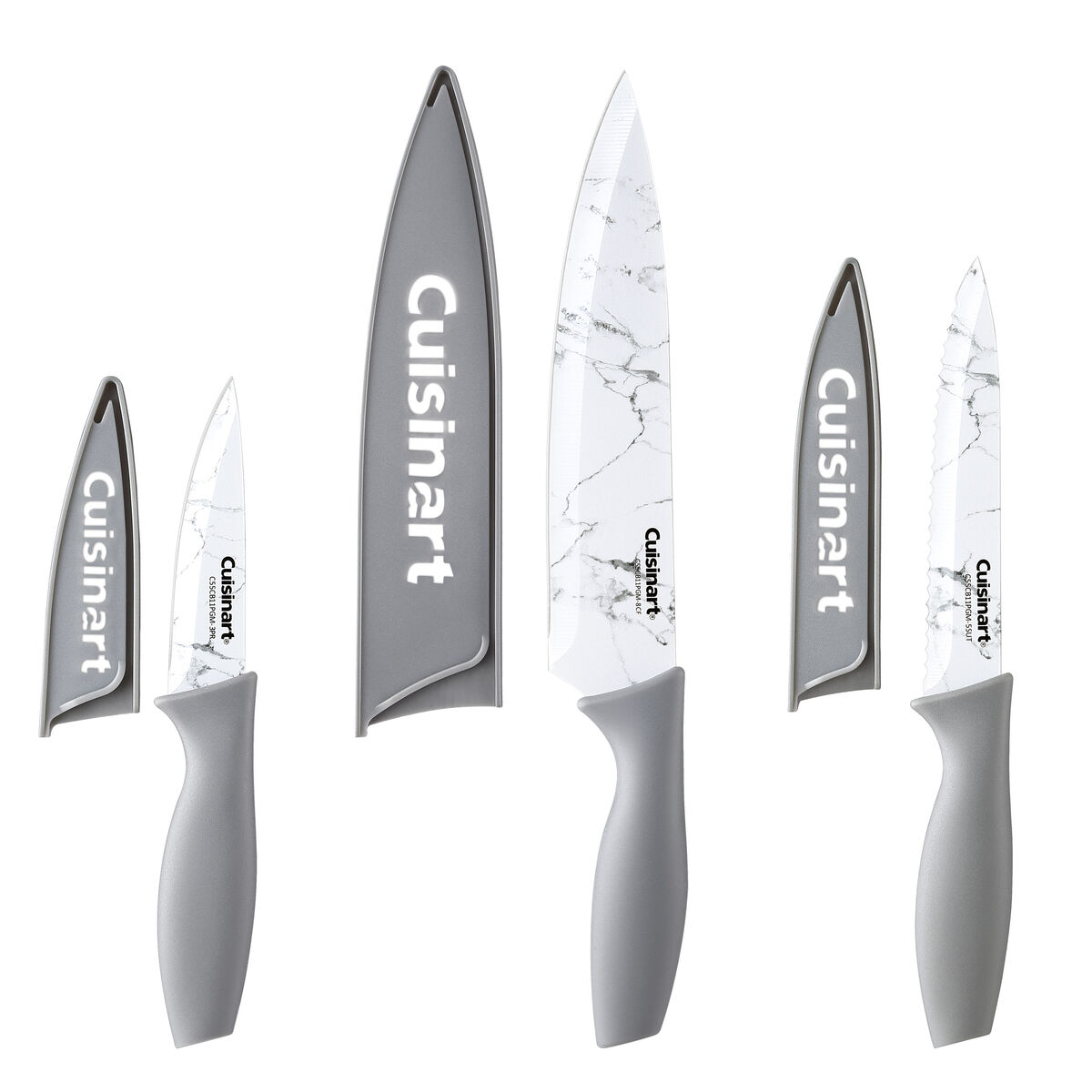 Discontinued Cuisinart Advantage 6pc Printed Chef Set - Grey Marble 1