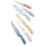 Discontinued 12 piece Animal Print Color Knife Set with Blade Guards 2