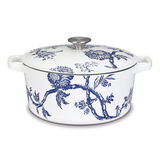 Discontinue Caskata&trade; 5 Qt. Round Covered Casserole - Floral Landscape 1
