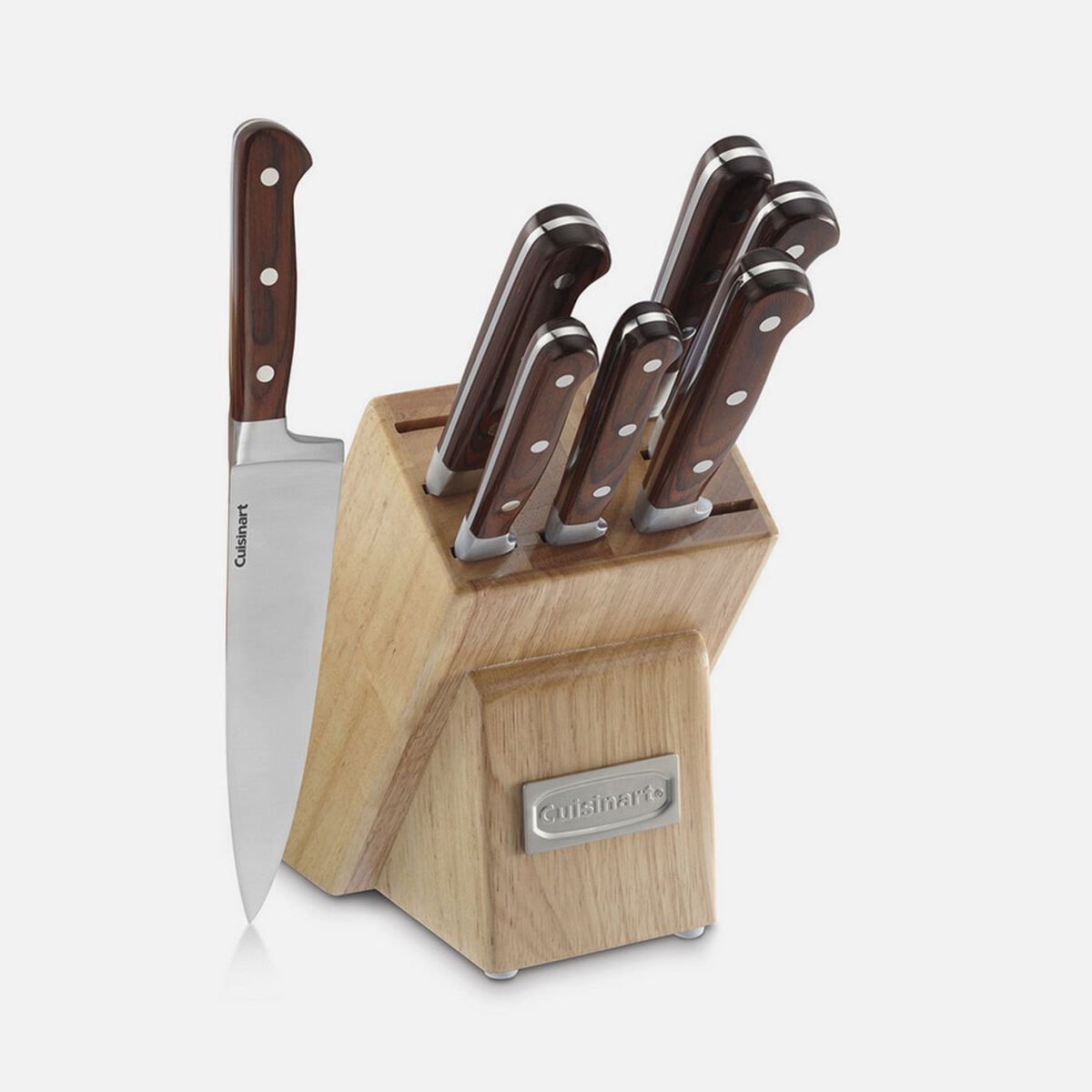 Discontinued Pakka Wood 8 Piece Cutlery Block Set 1