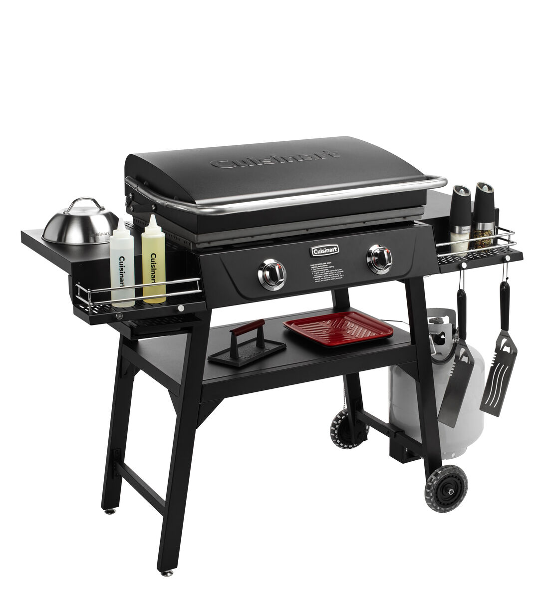28" Outdoor Griddle with Hood 10