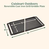 Reversible Cast Iron Grill/Griddle Plate 2