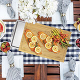 Bamboo Cutting Board with Slide Out Tray 10