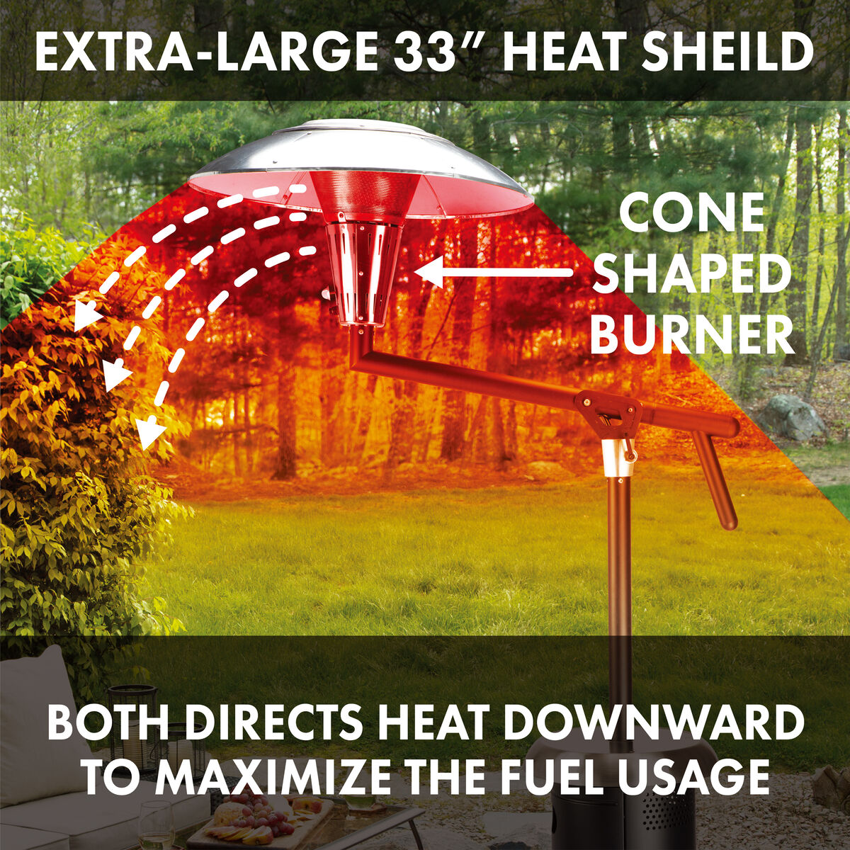Discontinued Perfect Position Propane Patio Heater with Bonus Cover Included 2