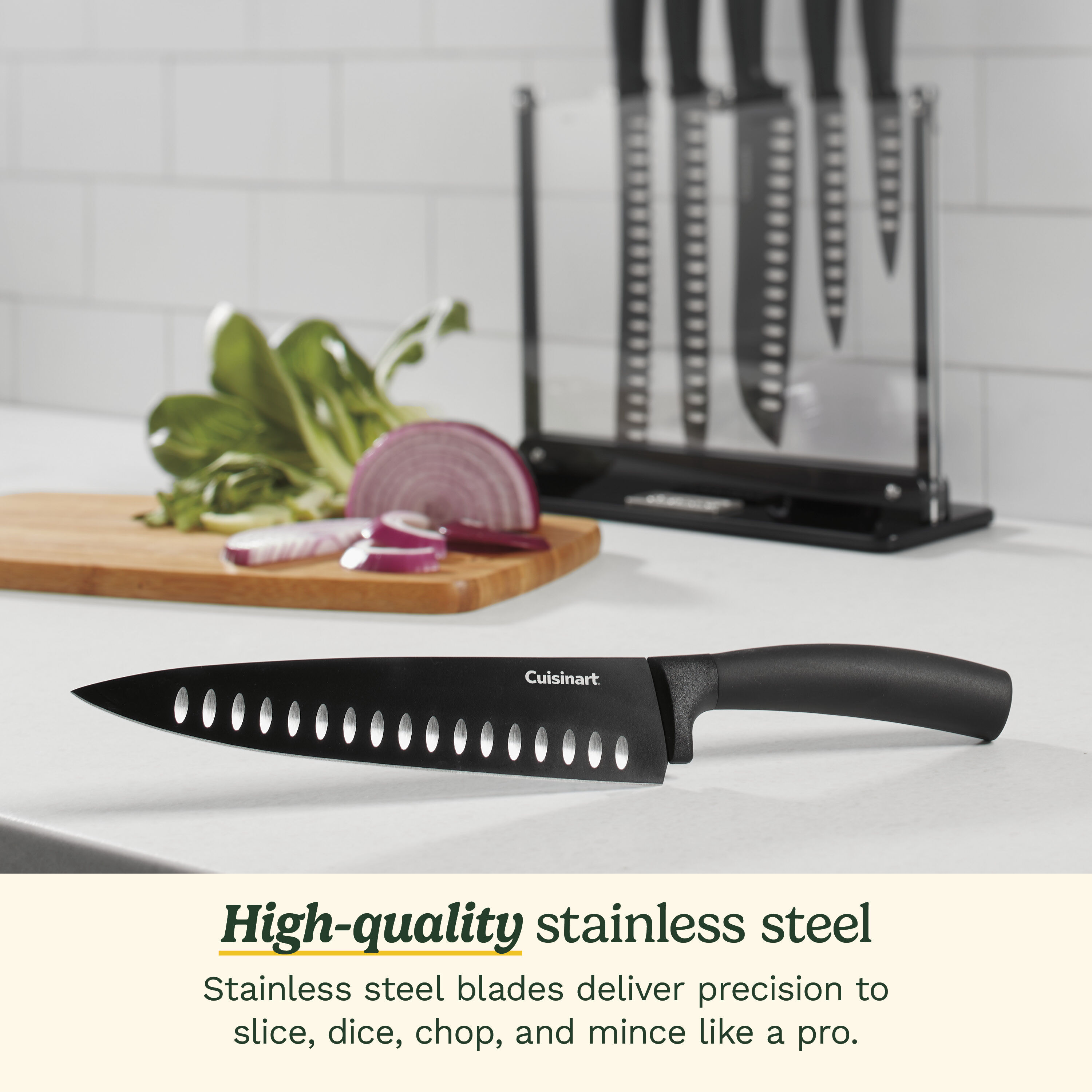 Nonstick Edge 7 Piece Knife Block Set - Cuisinart