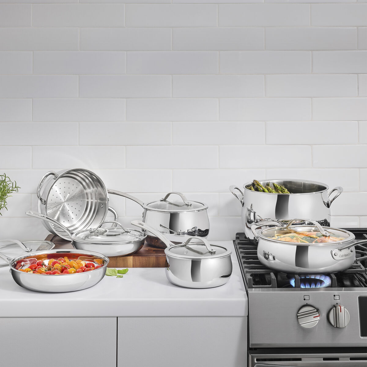 12-Pc PureClad&trade; Triple-Ply Stainless Steel Cookware Set 2