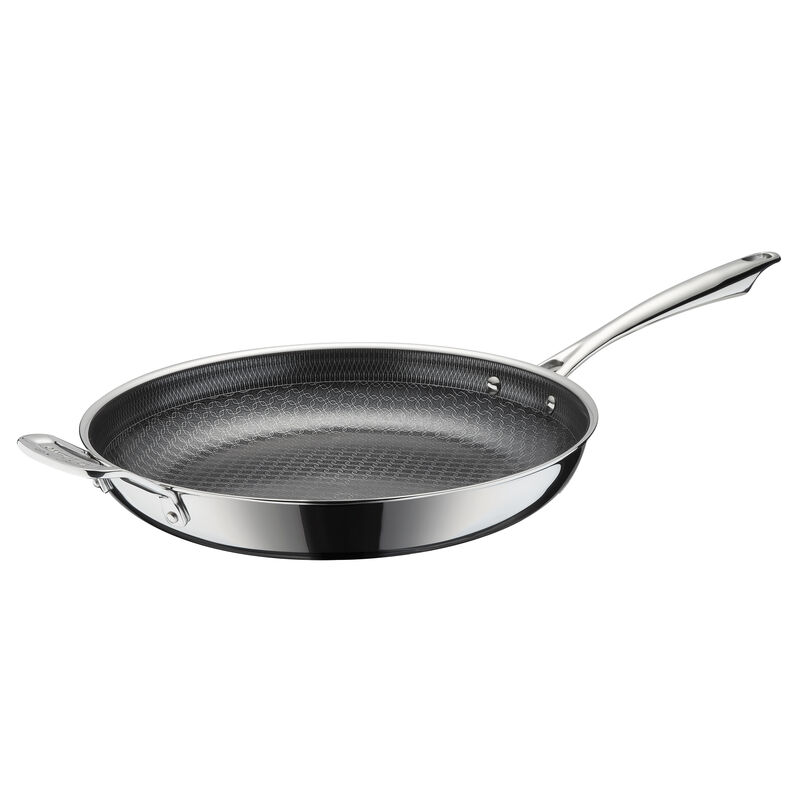 FusionElite+&trade; Nonstick Tri-Ply Stainless Steel  12" Skillet w/Helper